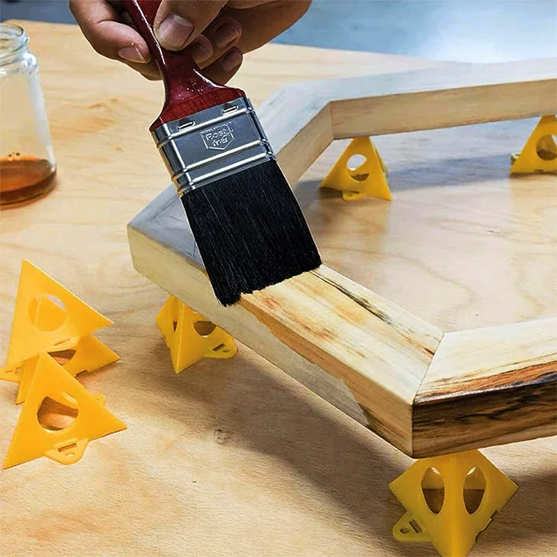 10-50 個ピラミッド型三脚三角ブラケット木工ペイントブラケットスプレー塗装ブラケットクッションブロック補助ツール