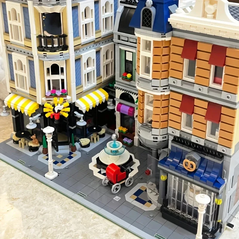 

Креативные 4002 шт., сборка городского центра, квадратные строительные блоки, кирпичи, детские игрушки, подарок на день рождения, Рождество, совместимый 10255 15019