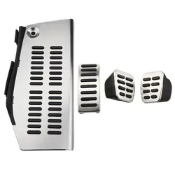 Stainless Steel Car Pedal Cover for VW Polo 6N 9N 6R Jetta MK4 for Skoda Fabia for Seat Ibiza 6K/6L/6J/Seat Leon