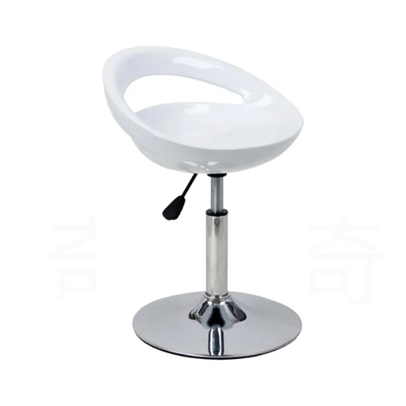 Huishoudelijke Lift Roterende Plastic Computer Stoel Eenvoudige Ijzeren Rugleuning, Stoel Ronde Verstelbare Kruk Aj05