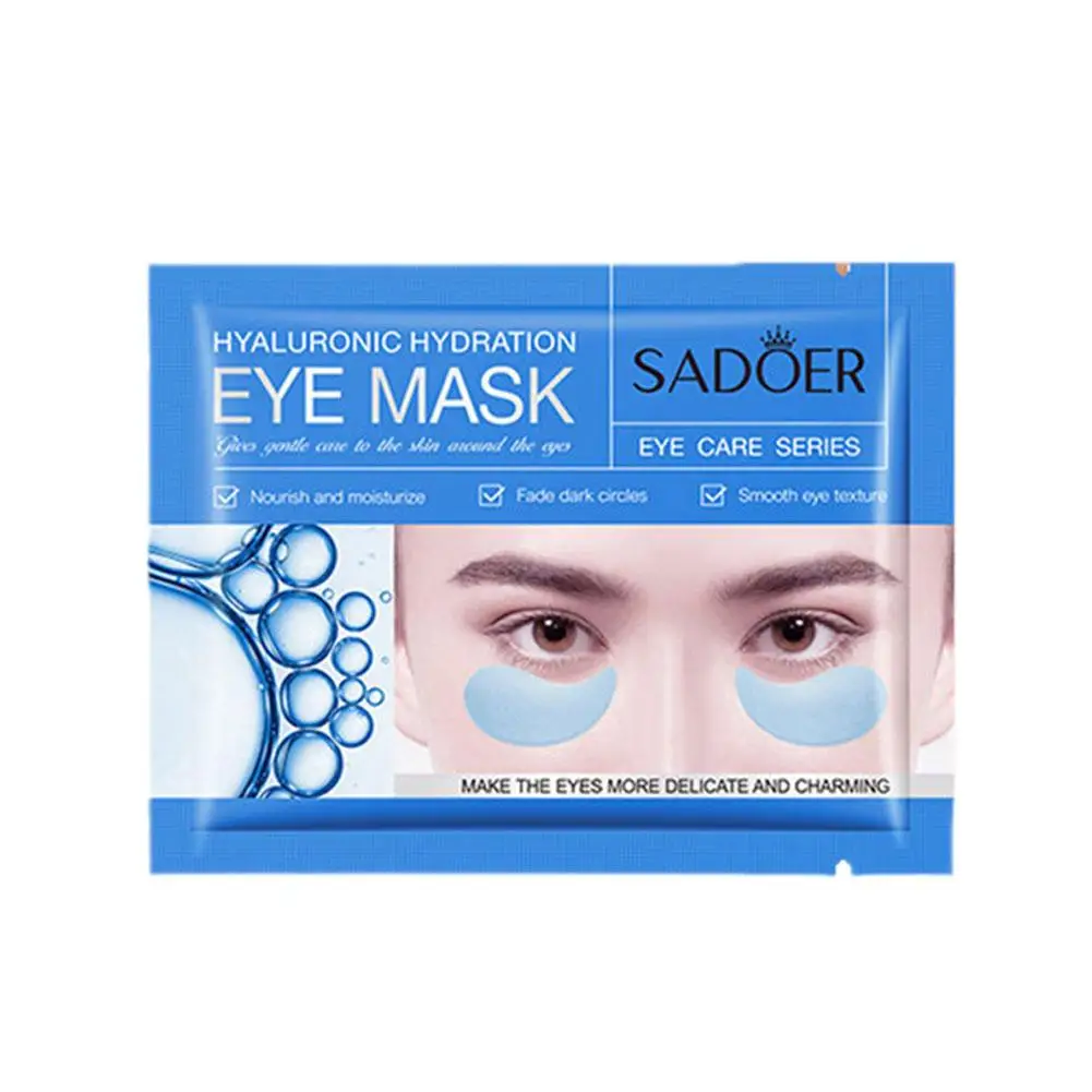 1pair Caviar Eye Mask Moisturizing Crystal Collagen Anti-Wrinkle Care Aging Anti Eye Skin Mask W4S1