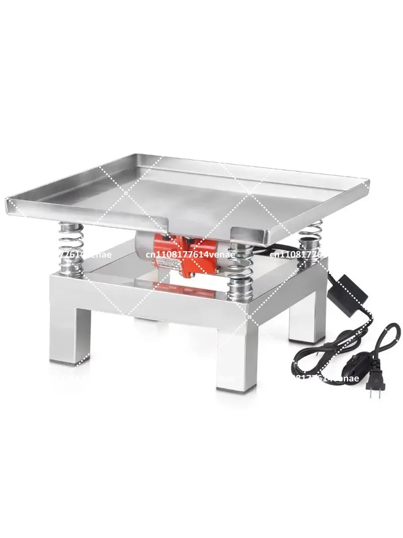 110V Small Vibrating Test Bench  Concrete Vibration Table 50W Stainless Steel Vibrate Test Bench for Model Plaster Shaker