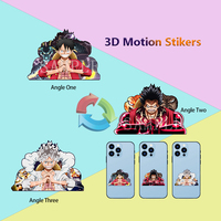 Anime Mini Motion Stickers One Piece Naruto Dragon Ball Z Waterproof Self-adhesive Stickers for Water Bottle,Phone case,Cup,Etc.