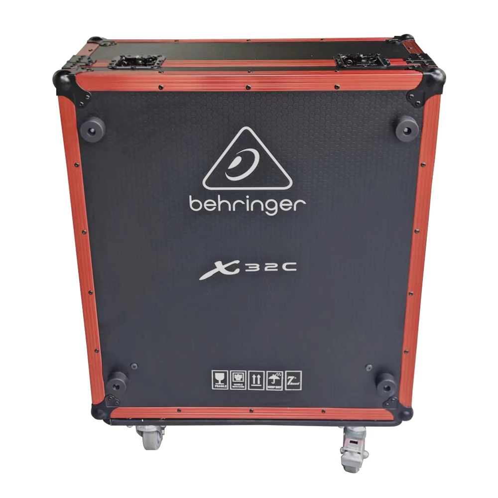 Aangepaste Behringer X32 compacte flightcase Normale versie met wielen Pa-systeem Podiumapparatuur Digitale mixer Flightcase