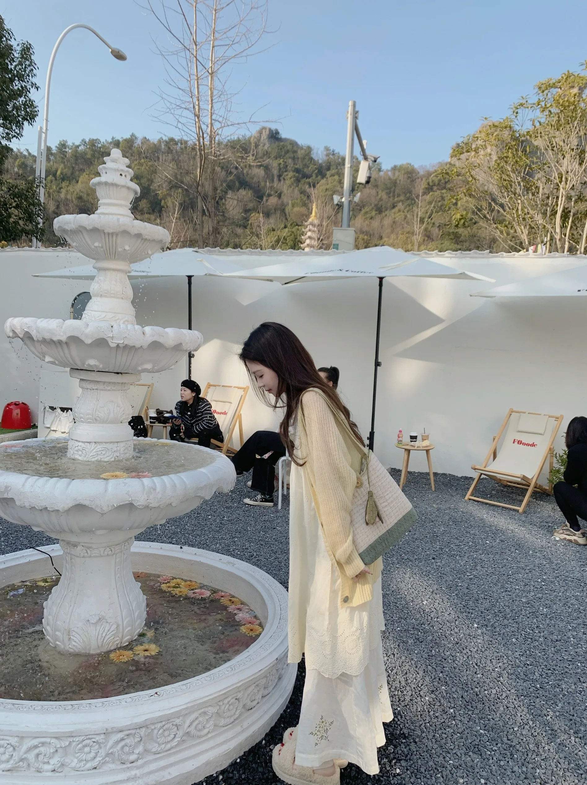 

Japanese Brand Hollow out Lace Trim Strap Dr Layering Item Tee Colors Loose Fit mid Length Pure Cotton Women's Vest