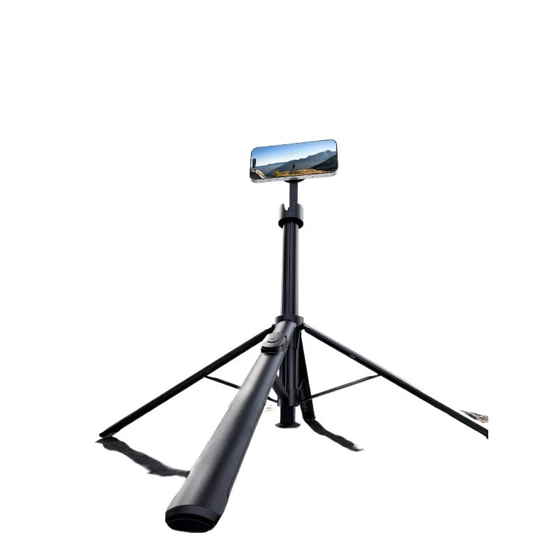 One-click opening and closing magnetic mobile phone holder, selfie stick, photography travel, floor tripod vlogshooting artifact