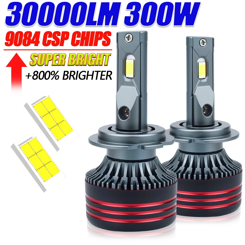

H7 H4 H11 LED CANBUS Bulbs 6000K 30000LM H8 H9 9005 9006 HB3 HB4 Super Bright Led Lights for Car Auto Diode Headlight Fog Lamps