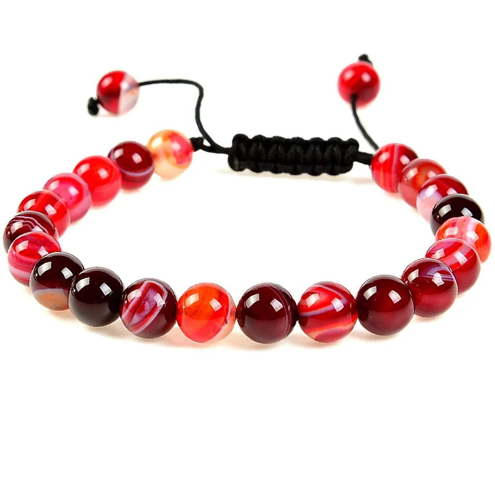 7 chakra spiritual healing crystal elastic bracelet natural 8mm gemstone energy balance yoga bead women\'s woven rope