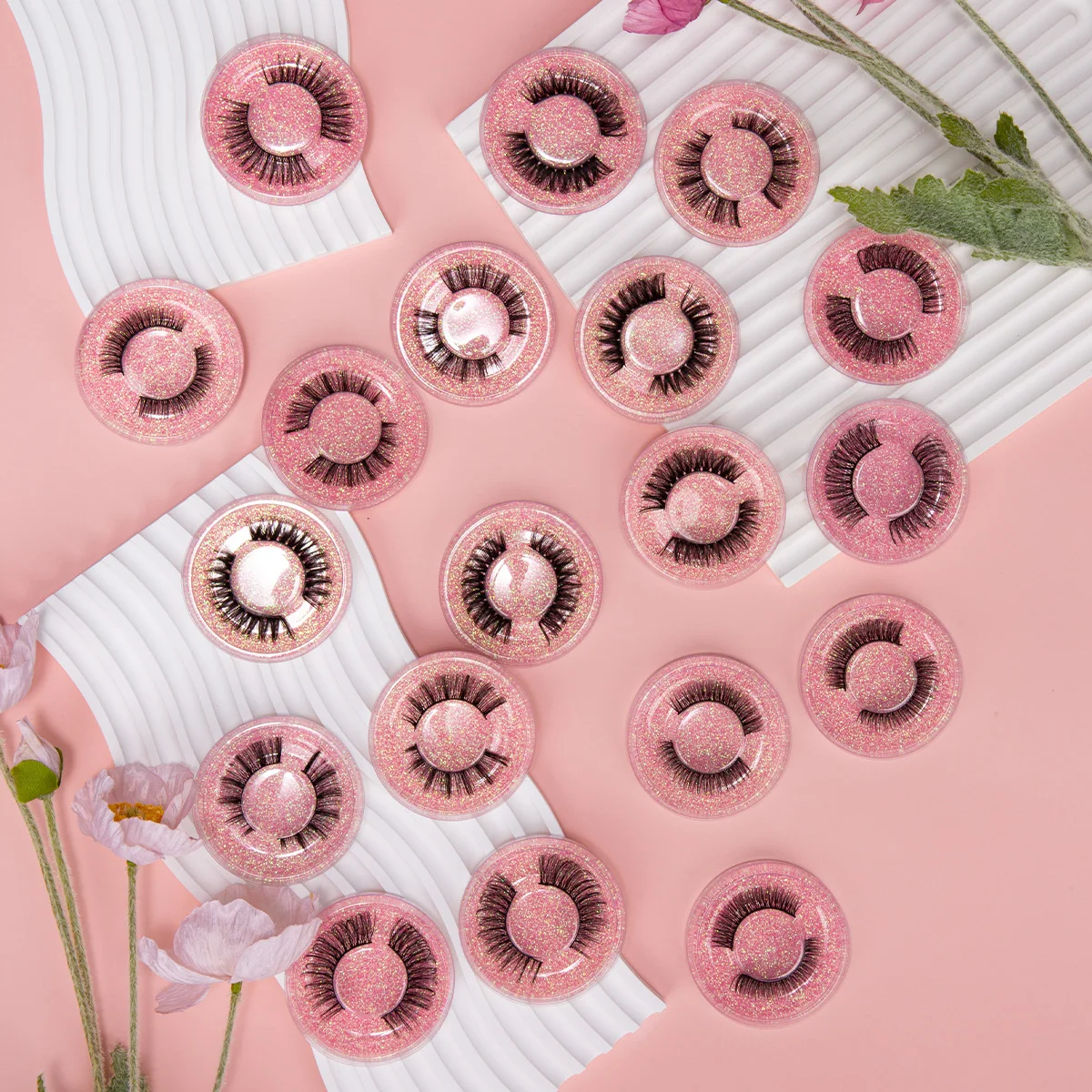 SEXYSHEEP 20 ペアミンクまつげ卸売 3D ミンクまつげナチュラルミンクまつげミックススタイルつけまつげメイクアップバルク