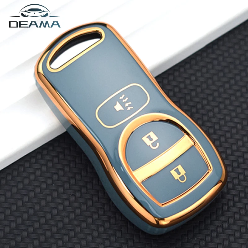 For Nissan Tiida Xtrail T30 Altima Sentra Frontier Accessories for Infiniti FX 35 QX56 JA60 TPU Remote Car Key Cover Case