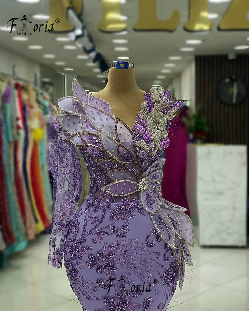 Dubai vestidos de noite formais com miçangas, Apliques 3D, Vestido de baile árabe, Vestidos de casamento, Robe elegante, Apliques, Dubai, 2023