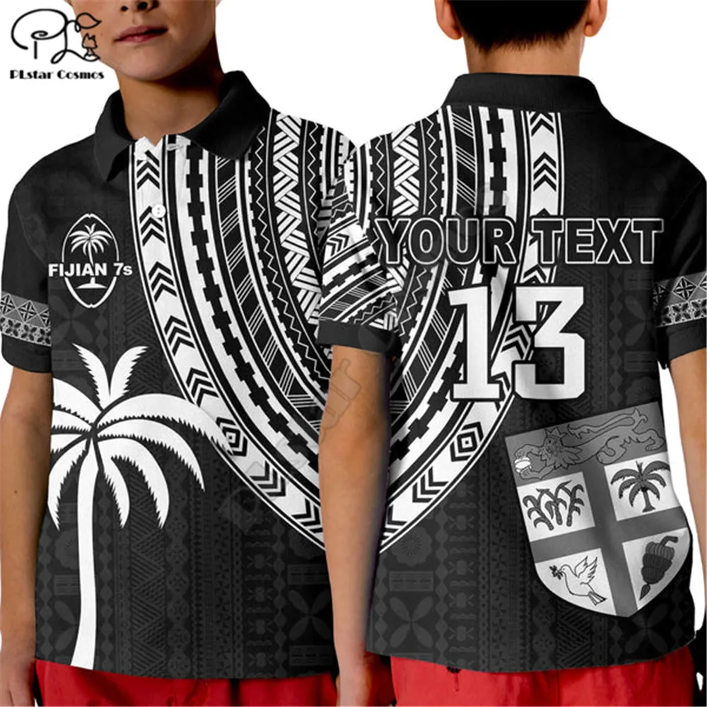 

(Custom Text and Number) Tonga Rugby T Shirt KID Kupesi Ngatu Mate Maa Tonga 3d Printed Polo Shirts Summer Tops