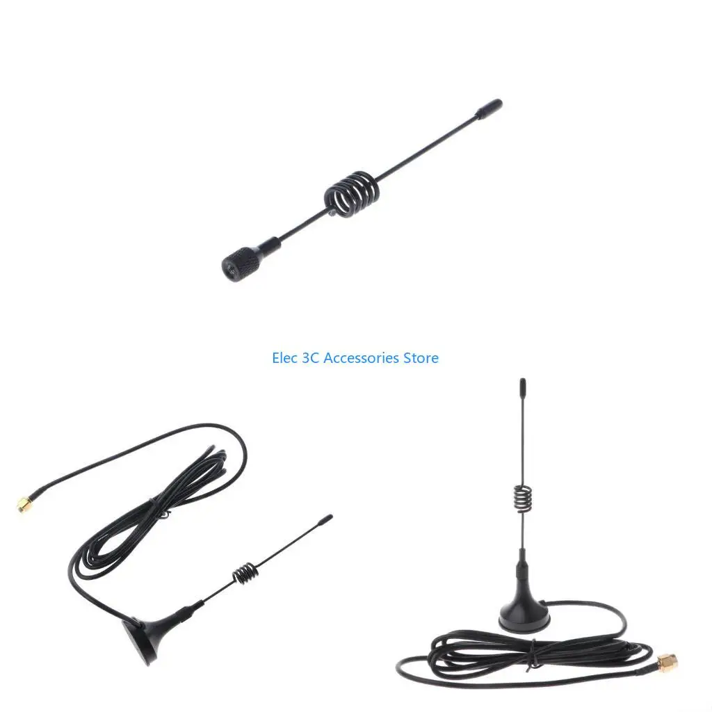 Y51A 433MHz Antenna 5dbi Male RG174 Cable GSM GPRS 1.5M Base For Ham Radio