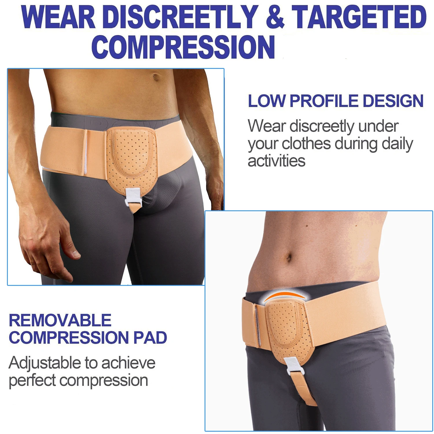 Hernia Belt Truss For Inguinal Sports Hernia Support Pain Relief Recovery Strap Breathable Hernia Belts - Image 6