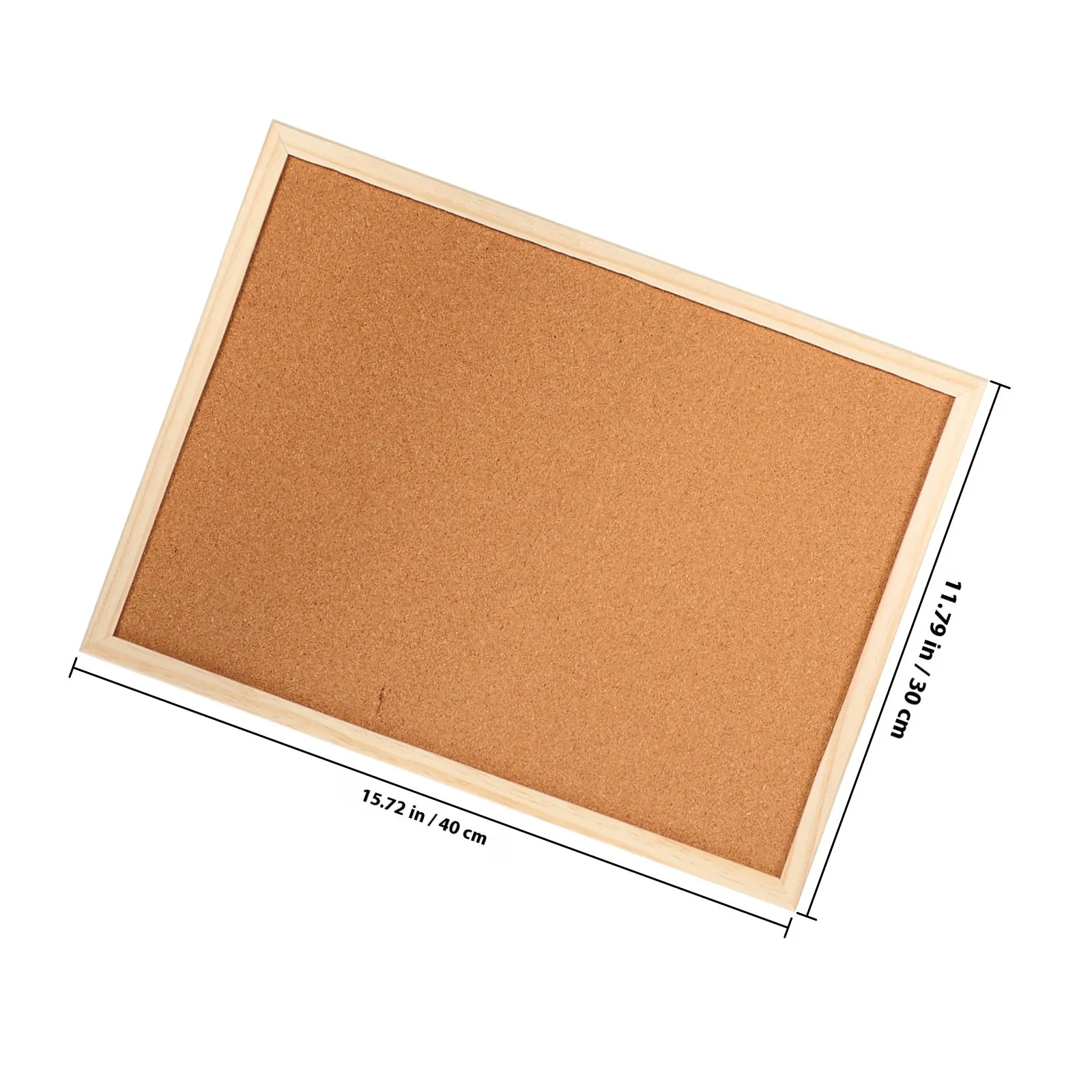 1Set Sturdy Lightweight Wooden Cork Board Small Wall Bulletin Board for Office Home Notice Memo Photo Calendar Reminder Display