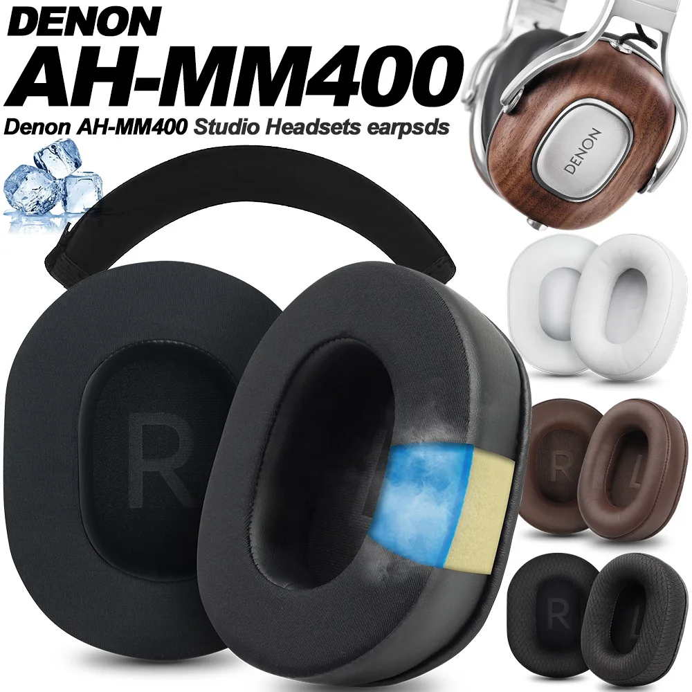 Подушечки для наушников для Denon AH-MM400, сменные подушечки для наушников, сетчатая ткань, чехлы с эффектом памяти, губка, мягкий протеин