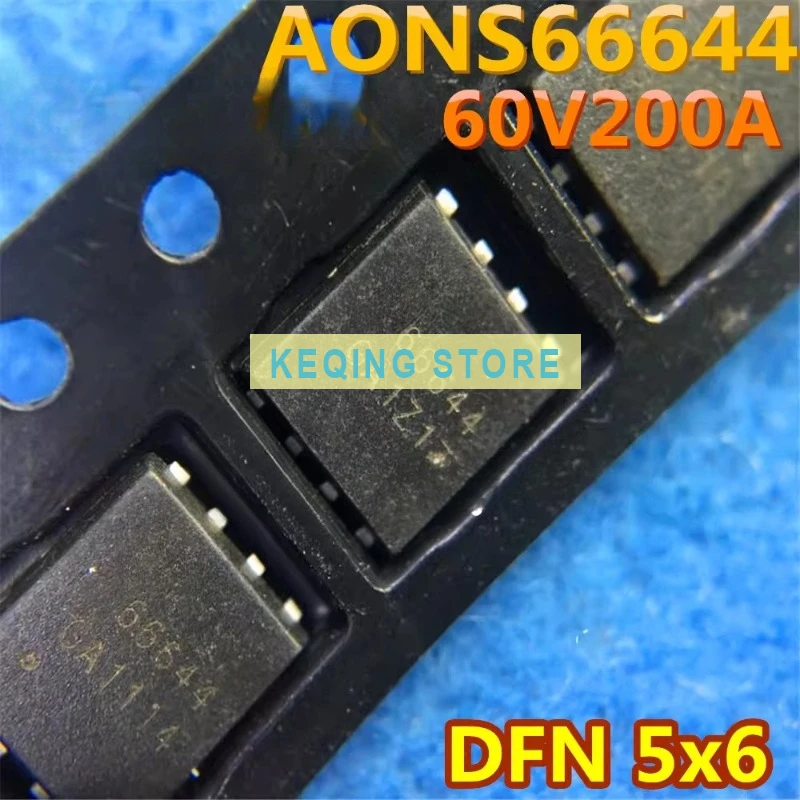 10PCS Used+Not NEW+Send after Measure AONS66644 Screen printing 66644 S66916 66916 MOS field effect transistor 60V 200A
