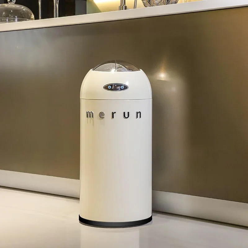 

Smart Trash Can Stainless Steel Automatic Sensor Litter Bins Kitchen Bedroom Trash Cans Living Room Garbage Can Toilet Rubbish