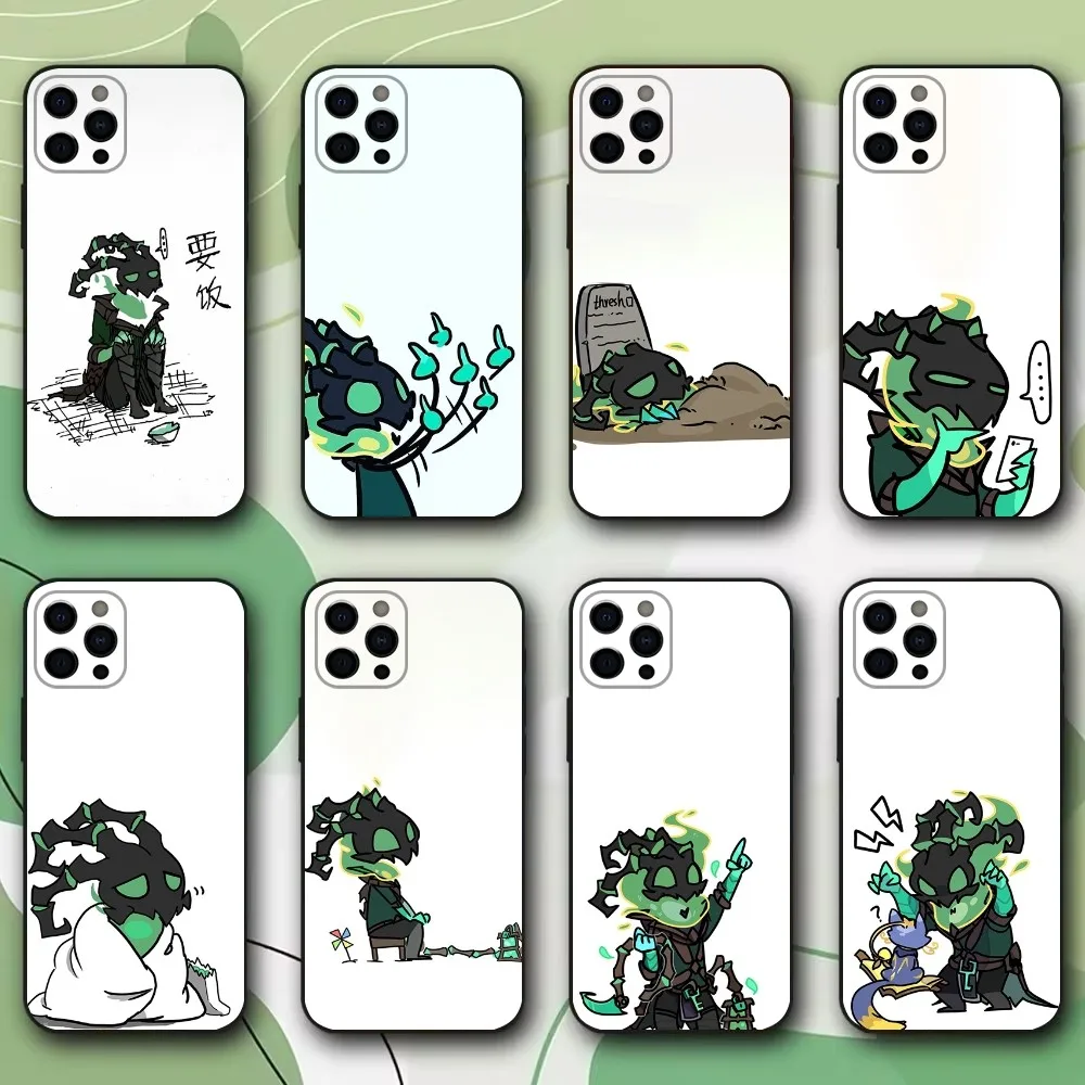 

Game L-LOL T-Thresh Phone Case For iPhone 15,14,13,12,11,Pro,X,XS,Max,XR,Plus,Mini Soft Black Cover