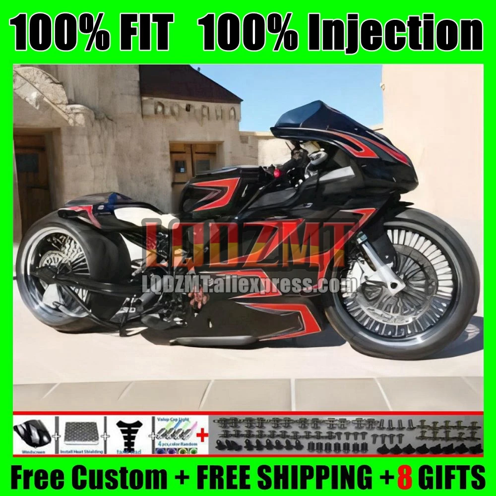 Injection Body For DUCATI 749S 999S 749 999 S R Red flames Bodywork 124No.109 749-999 03 04 749R 999R 2003 2004 OEM Fairing Kit