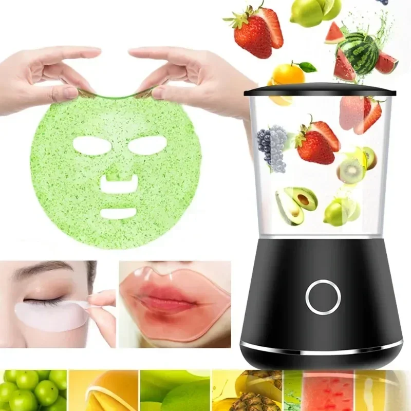 Máquina de fazer máscara facial elétrica conjunto de dispositivo facial silicone frutas vegetais máscara fabricante ferramentas máscara diy para salão de beleza cuidados com a pele em casa