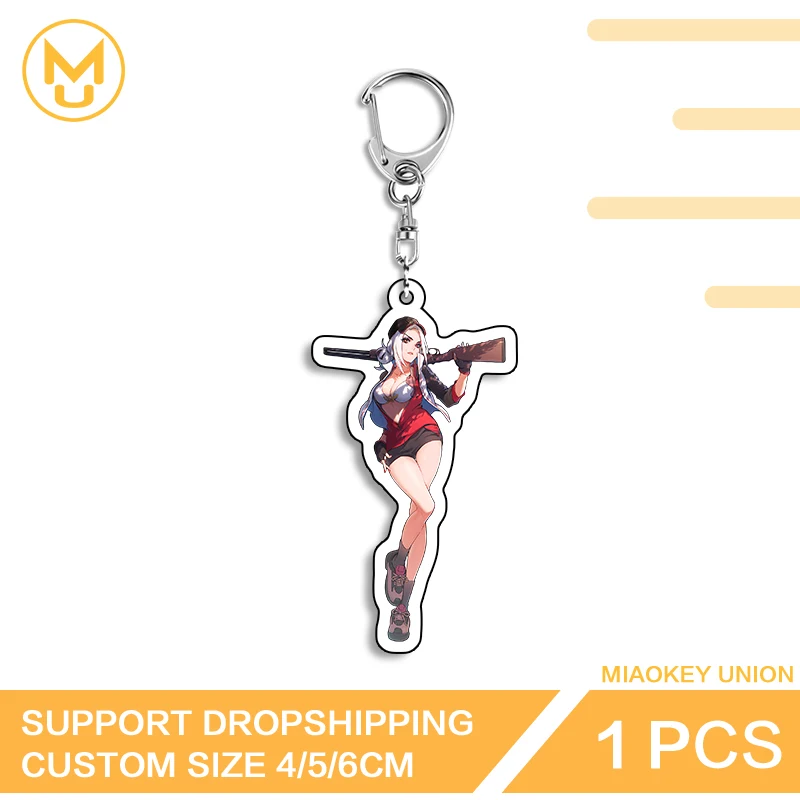 Ashe And Bob Overwatch сексуальный высококачественный привлекательный двусторонний акриловый брелок для рюкзака, одежды, шляпы, ювелирных изделий, подарков
