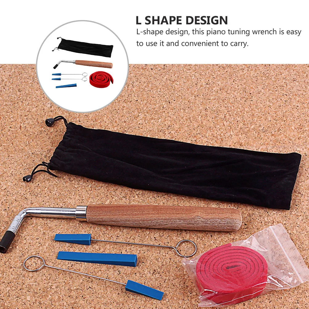 

Piano Tool Set Tuning Lever Professional Kit for Upright Wheel Wooden Tuner Hammer