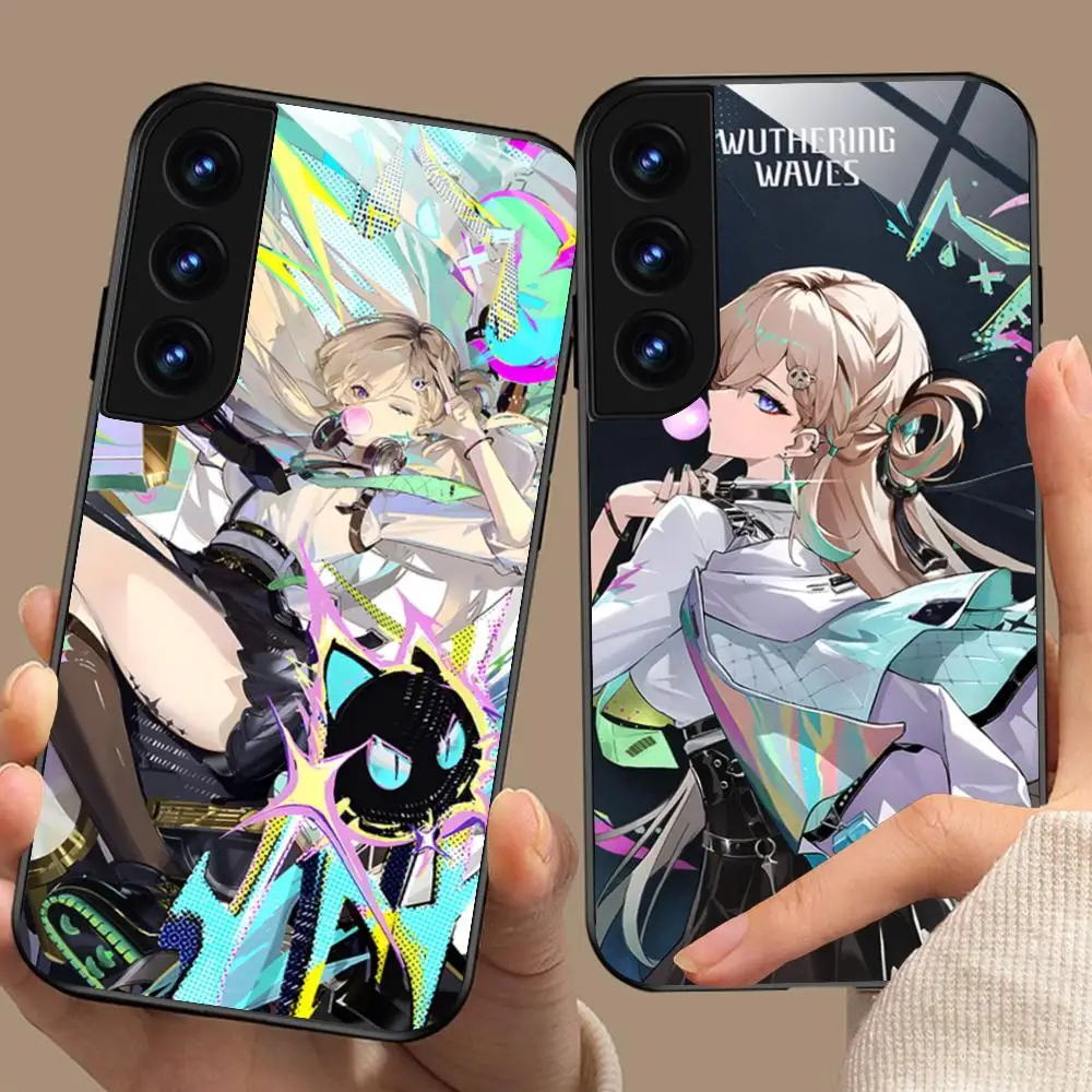 Wuthering Waves Lynae Phone Case for Samsung Galaxy A56 55 54 53 52 51 36 35 34 23 16 15 5G Glass Protective Cover