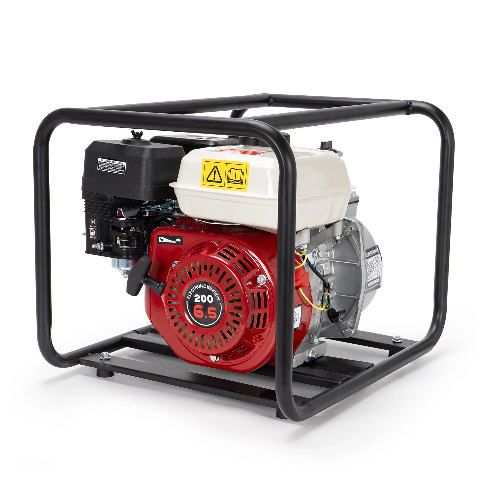 2 Inch 6.5HP 4-Stroke Gas Powered Semi-Trash Water Pump Cast Iron Drainage Transfer Pump