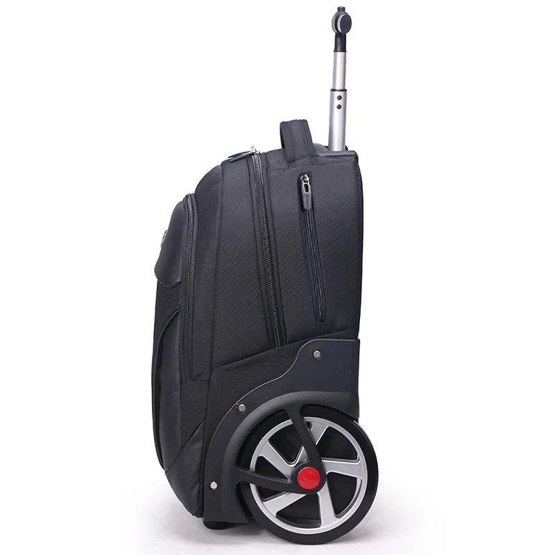 20 inch Men Travel Trolley bag Rolling Luggage Bag Wheeled Backpack for Business Cabin carry on laptop Backpacks With wheels