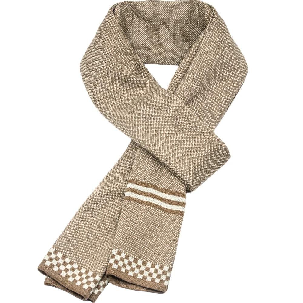 1 قطعة 2025 الشعور المتقدم للخريف والشتاء الخارجي المنسوج وشاح الموضة الدافئة الجديدة للرجال-جميع أنواع الأوشحة