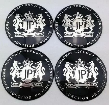 

4pcs JUNCTION PRODUCE JP Wheel Center Hub Cap Badge Emblem Decal Sticker 56mm
