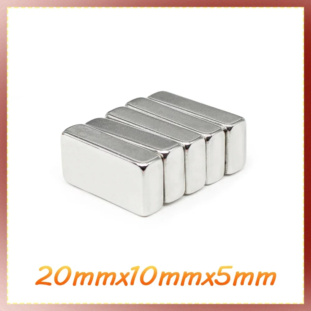 

2/5/10/20/30/50PCS 20x10x5 Quadrate Powerful Strong Magnetic Magnets 20x10x5mm Block Neodymium Magnets 20*10*5 Permanent Magnet