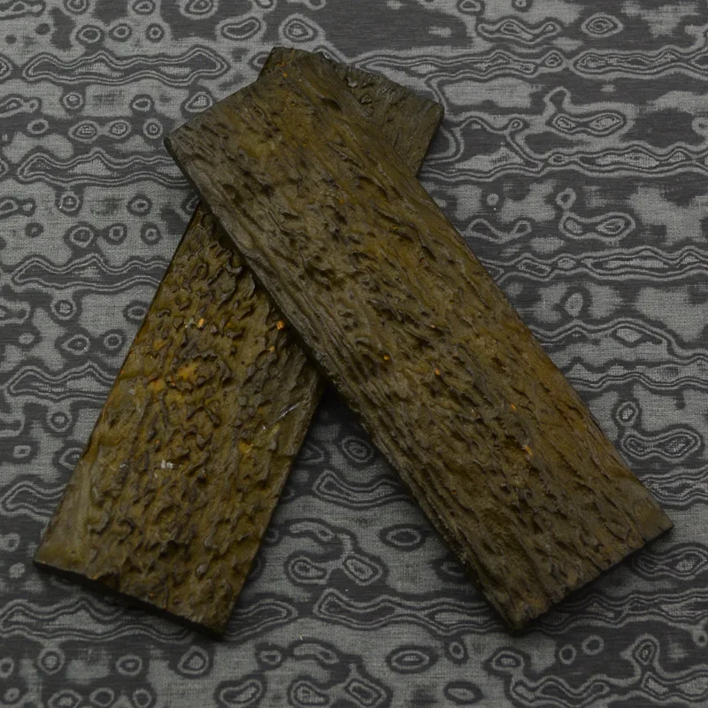 130X42X7.5MM Size POM Resin Material Imitation Horse Antlers Pattern Straight Knife Handle Shank Scale DIY Making Board Plate