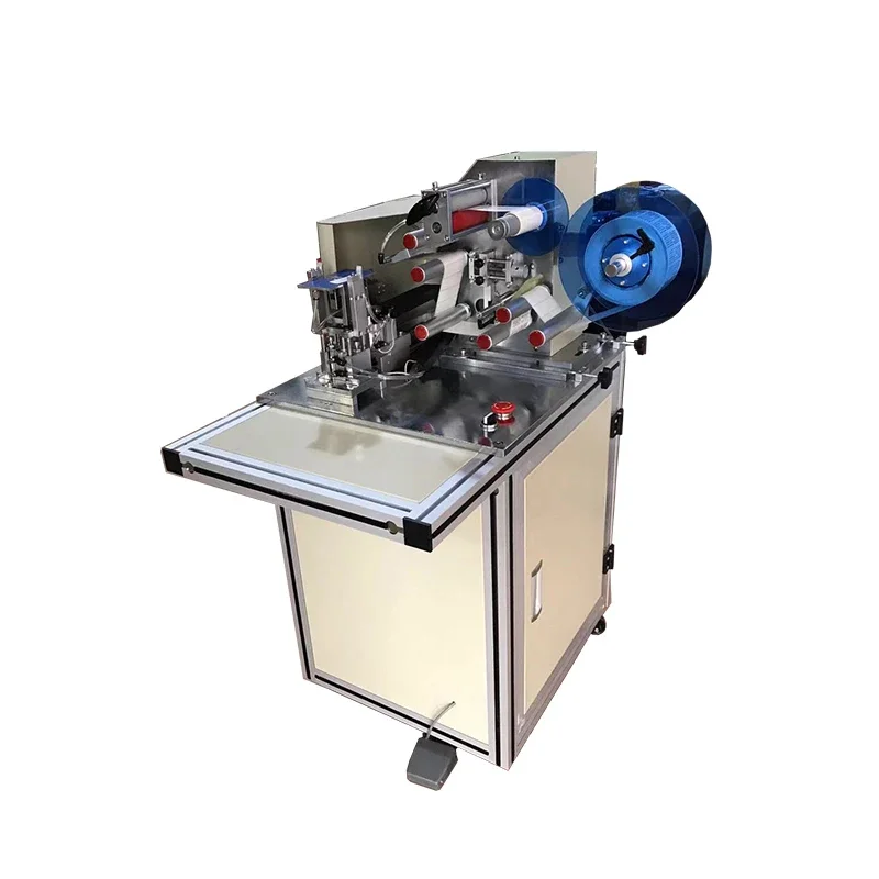 Semi-automatic wire folding labeling machine Intelligent display screen, wire harness data cable folding labeling machine