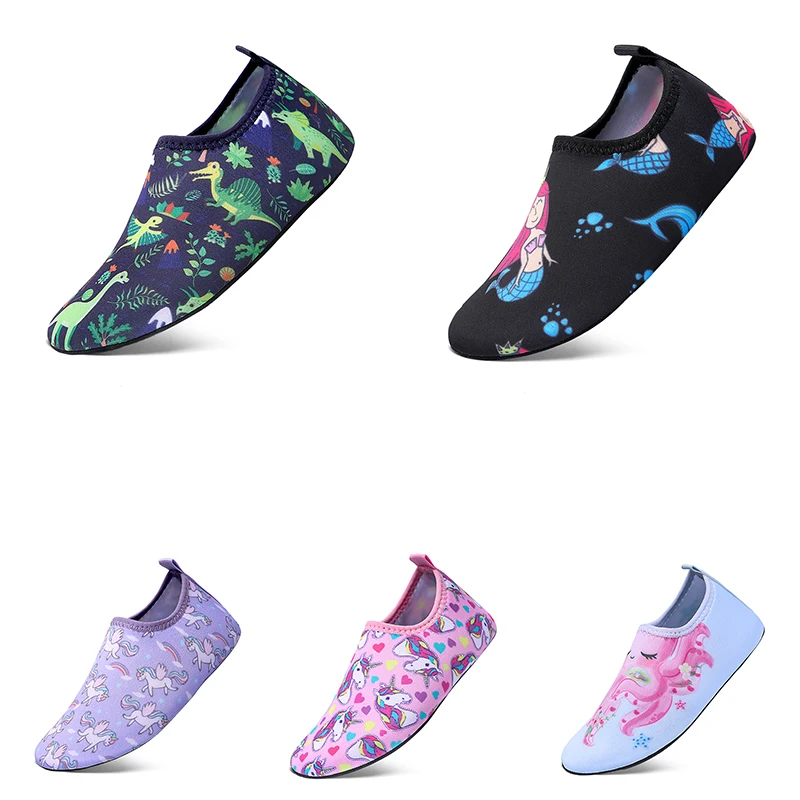 Kids Water Shoes Girls Boys Beach Swimming Shoes Quick Dry Non-Slip Water Skin Barefoot Sports Shoes Aqua Pool Snorkeling Socks