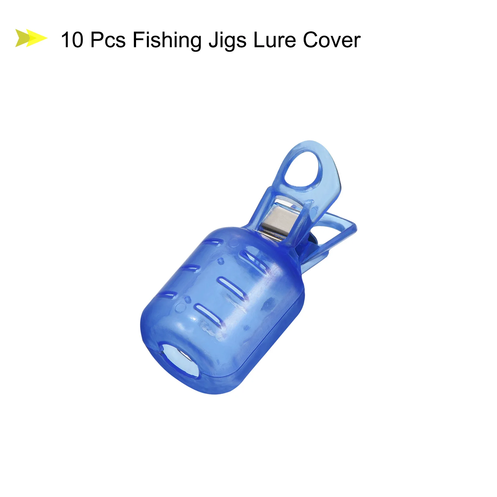 10pcs Small Size Squid Jig Hook Protector Case Fishing Hook Covers Hook Bonnets Jigs Lure Cover Tackle Boxes Tools - view 3