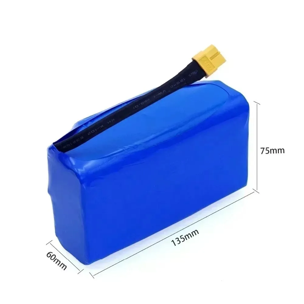 10S2P 36V 4400mAh 6000mAh rechargeable li-ion battery pack lithium ion cell for electric self balance scooter hoverboard