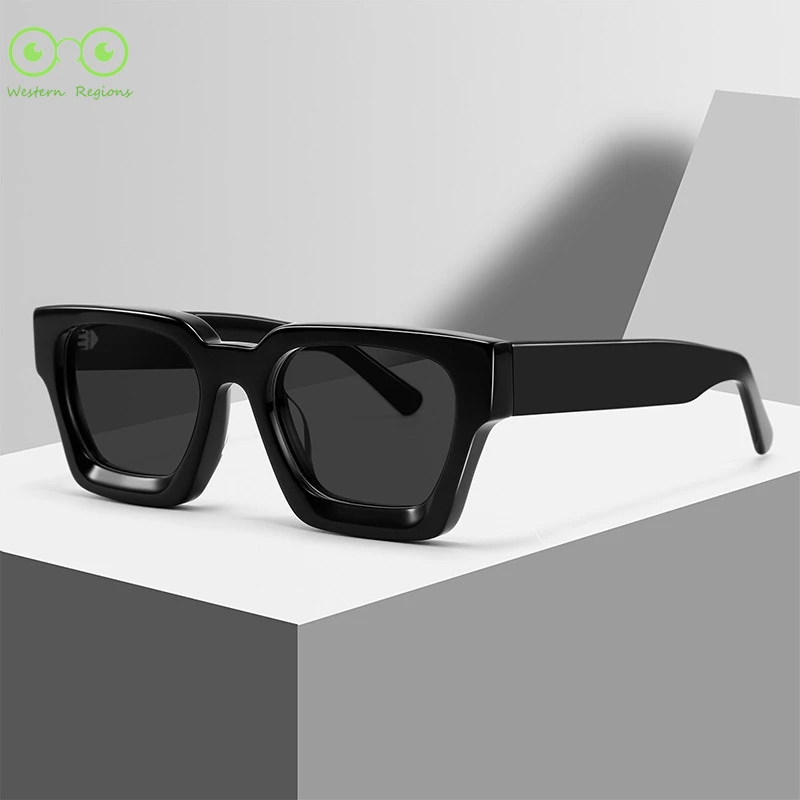 

2025 new hot selling high quality thick acetate fiber men and women sunglasses outdoor camping polarized sunglasses men myopia