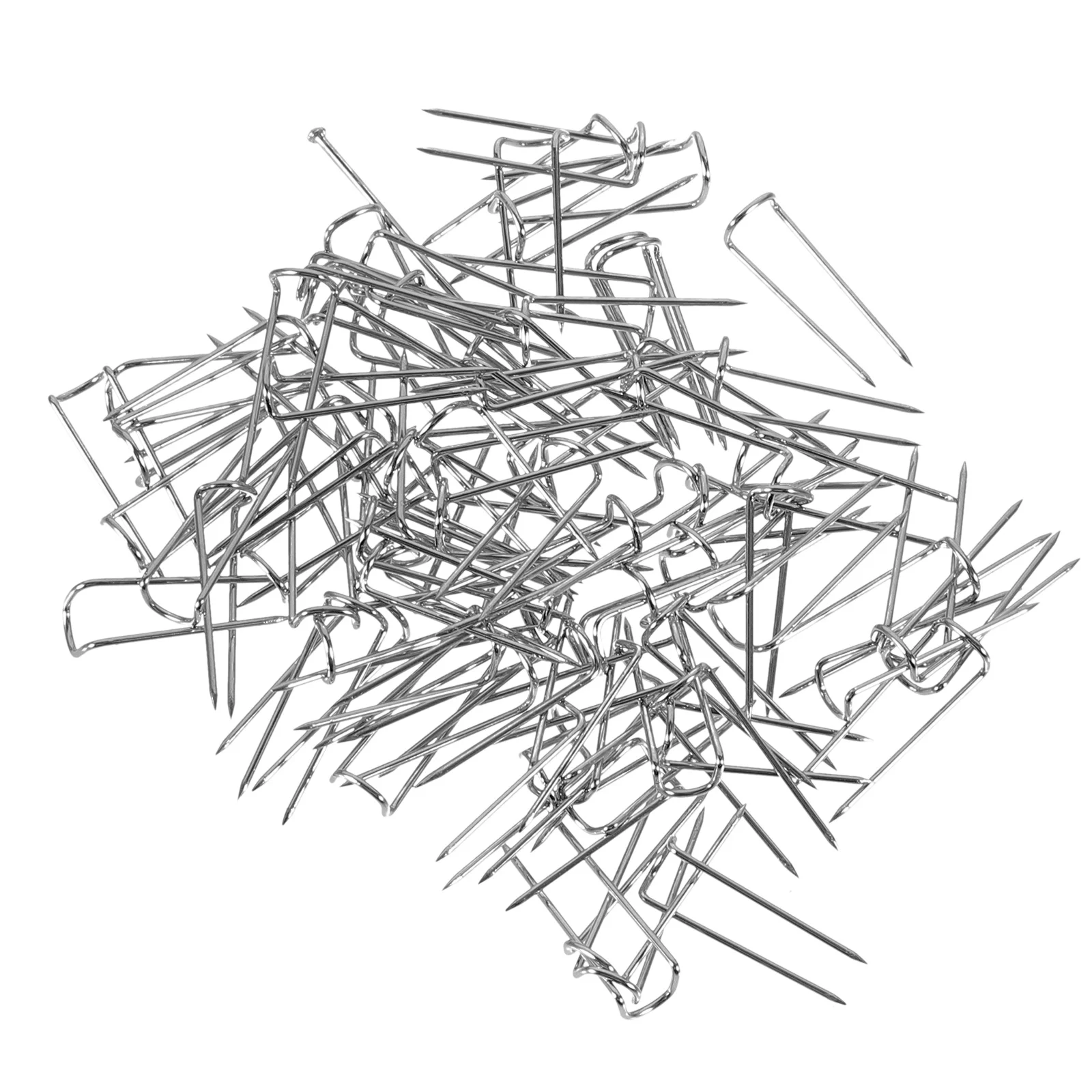 دبابيس خياطة متعددة على شكل حرف U قابلة لإعادة الاستخدام، لوازم خياطة اللحف الصلبة المدببة، إبر سطحية أملس للحرف اليدوية من القماش #5