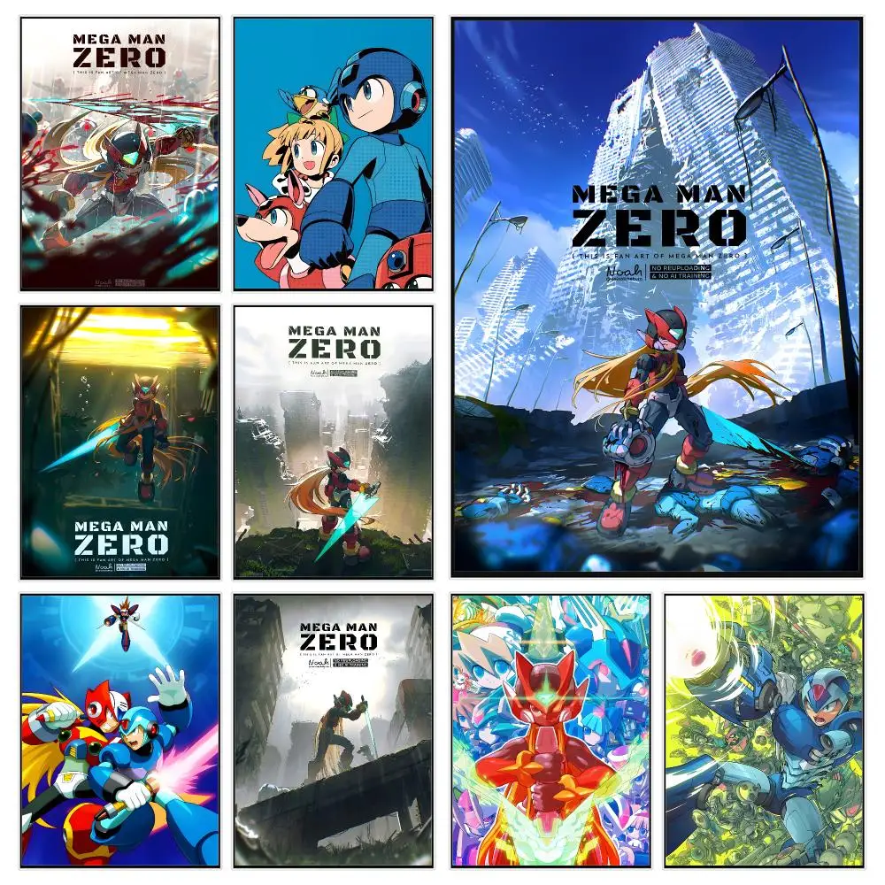 Platformer Game M-mega Man Zero Poster Modern Luxury Wall Poster Home Decor Space Enhancer