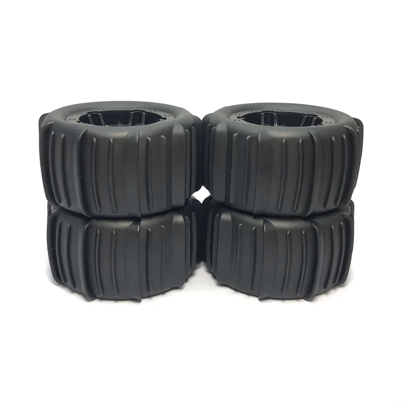 4PCS 1:16 1:14 Snow Sand Paddles Tires Hex 12mm Wheels for H16 16889 16890 144001 144010 124016 Off Road Truck Car Black