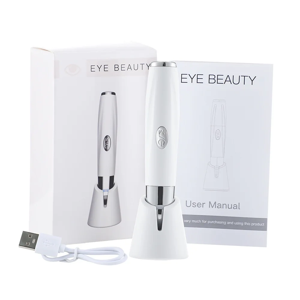 Compact Chargeable Eye Lift Wand 3 in 1 Vibrating Eye Massager for Dark Circles and Puffiness Electrical Face Eyes Sculpting Pen