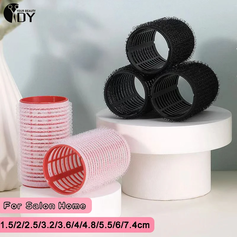 6Pcs Self-Grip Hair Rollers Heatless Hair Curlers No Heat Hair Bangs Volume Salon Hair Dressing Curlers Sticky Hair Styling Tool