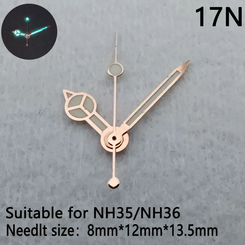 8MM*12MM*13MM watch hands Nh34 nh35 nh36 nh38 nh70 4R35 4R36 movement watch hands C3 super luminous watch spare parts