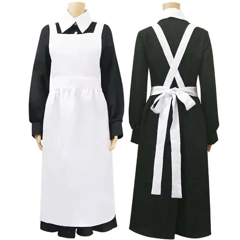 

the Promised Neverland Isabella Anime Cosplay Costume Cafe Black Maid Dress Themed Restaurant Maid Uniform Adult Size