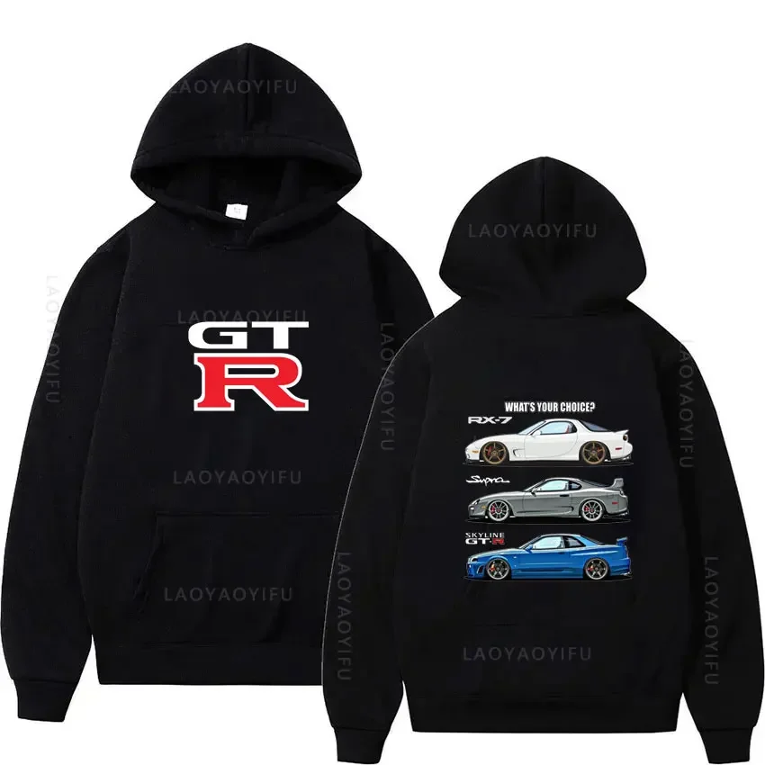 Initial D GTR Skyline R34 Pullovers New Hoodies and Sweatshirts Men & Y2k Hoodie Graphic Hoody Men\'s Clothing Autumn Essentials