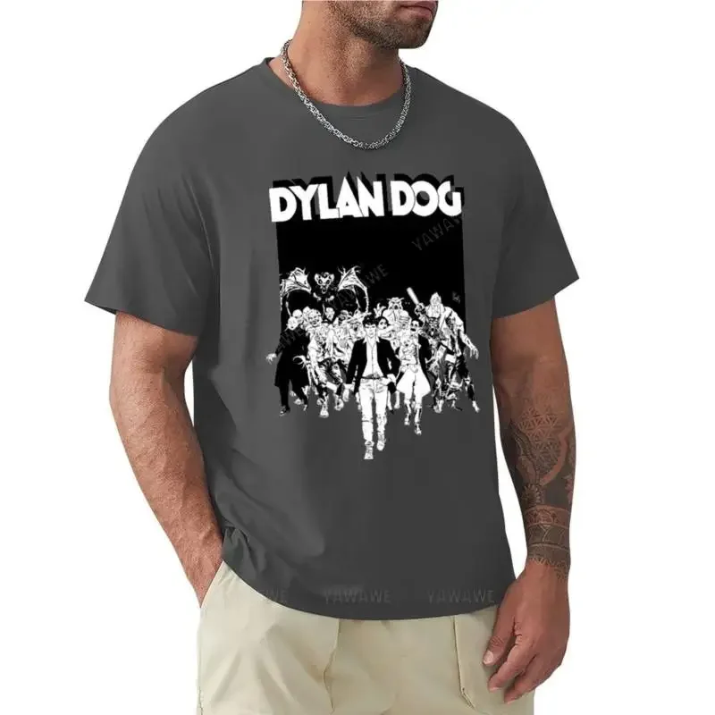 قمصان قطنية بأكمام قصيرة للكلاب من Dylan للرجال ، قميص تمرين للأولاد ، تمرين ثقيل ، خمر ، الصيف ، وصل حديثًا #3