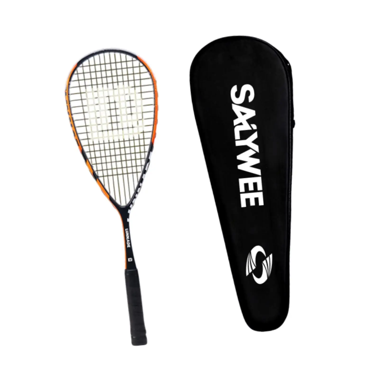 Carbon Fiber Squash Racket Equipment Professional Non Slip Tear Drop Squash Racquet Paddle for Gym Outdoor Activities Travel