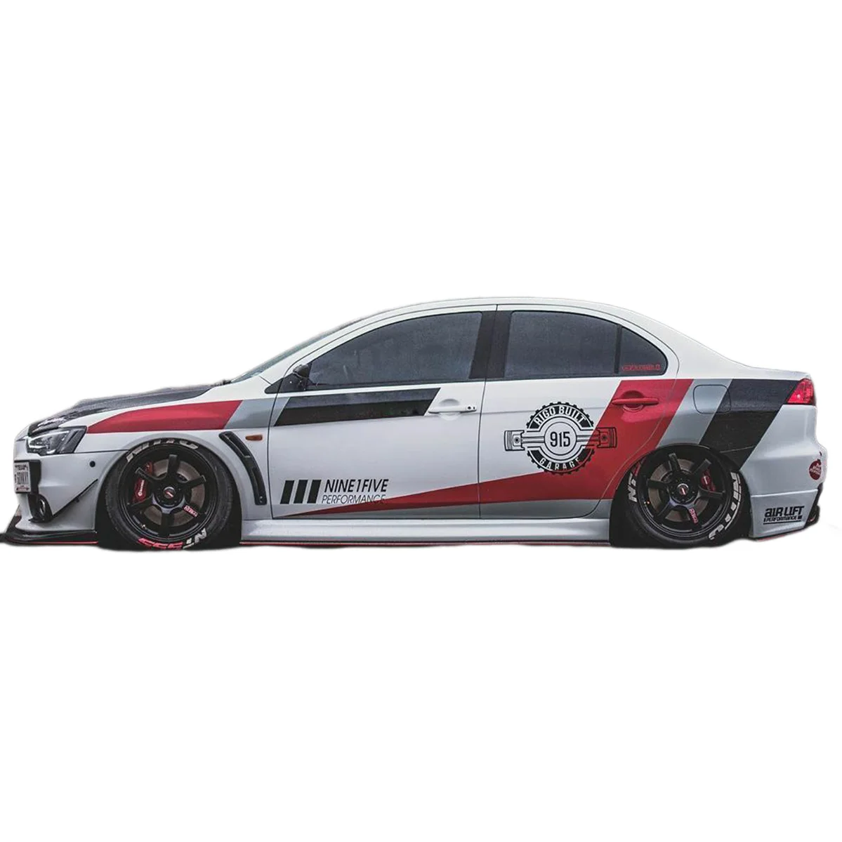 

JDM Car Stickers Vinyl Decals Stickers For RALLIART Lancer EX ASX Evolution 4 IV 5 V 6 VI Ralli Art Car Accessories